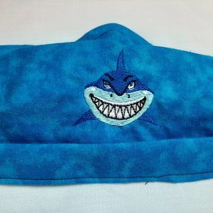 FACE MASK EMBROIDERED SHARK